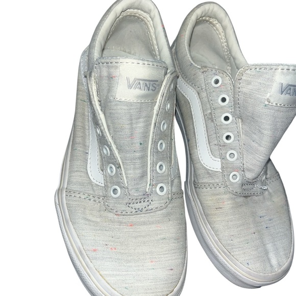 Vans White Sneakers with Multicolor Speckles - Picture 1 of 7